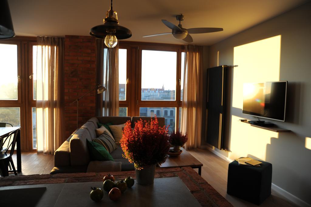 Staywin Riverfront Lofts Gdansk Oda fotoğraf